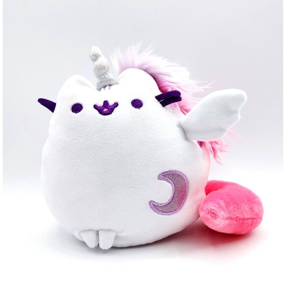GUND Super Pusheenicorn 6" Squisheen Sitting Pose Pusheen Unicorn Cat White - Picture 1 of 4